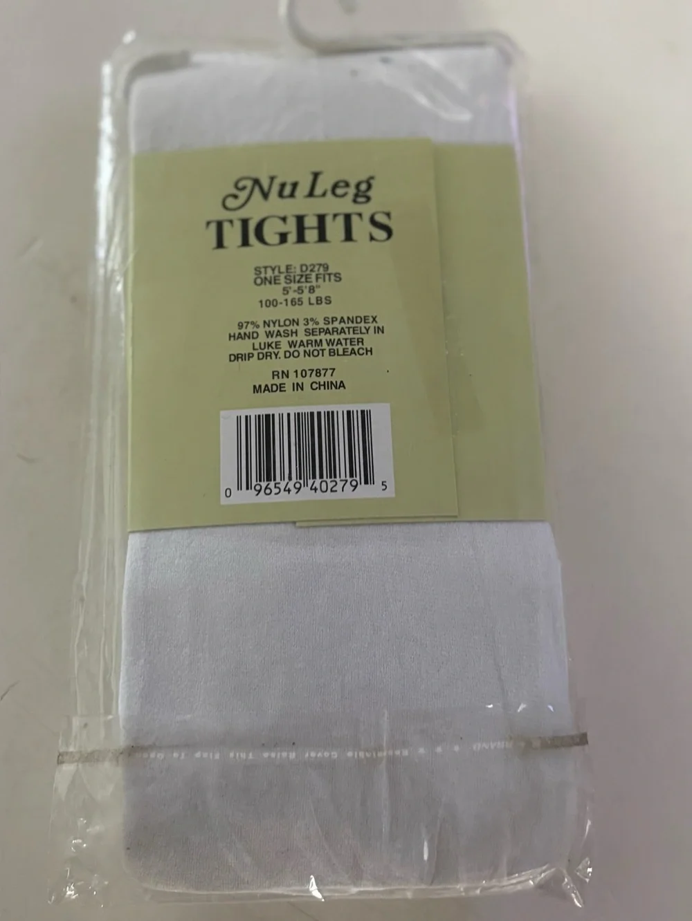 NuLeg White Stretch Tights